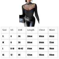 Thumbnail for Women's Sexy Black Rhinestone Long Sleeve Top -, Shirts , Drestiny , Australia, Black, Canada, Dress Shirts, L, Long Sleeves, M, New Zealand, S, United Kingdom, United States, XL , Drestiny , www.shopdrestiny.com