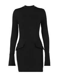 Thumbnail for Women's Sexy Two Pocket Mini Dress -, , Drestiny , Australia, Black, Canada, Dark Blue, FR, L, Long Sleeves, M, Mini Dresses, New Zealand, S, United Kingdom, United States , Drestiny , www.shopdrestiny.com