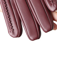 Thumbnail for Women's Sheepskin Gloves Touch Screen Driving Gloves For Women Leather Gloves High Quality