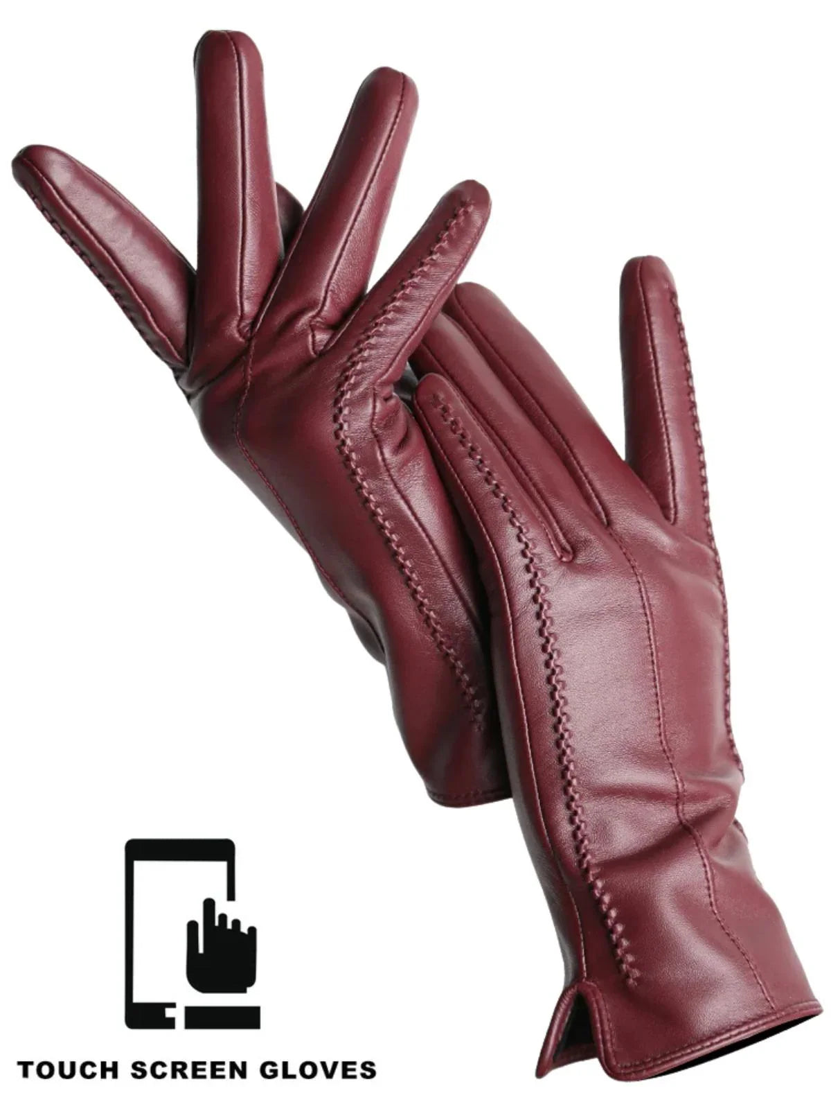 Women's Sheepskin Gloves Touch Screen Driving Gloves For Women Leather Gloves High Quality