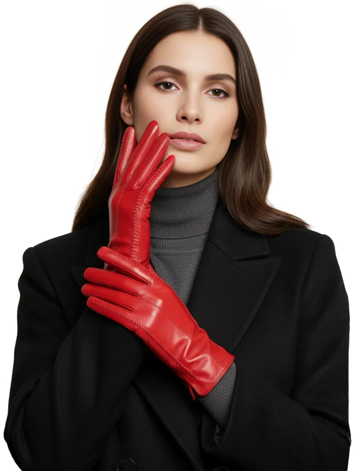 Women's Sheepskin Gloves Touch Screen Driving Gloves For Women Leather Gloves High Quality