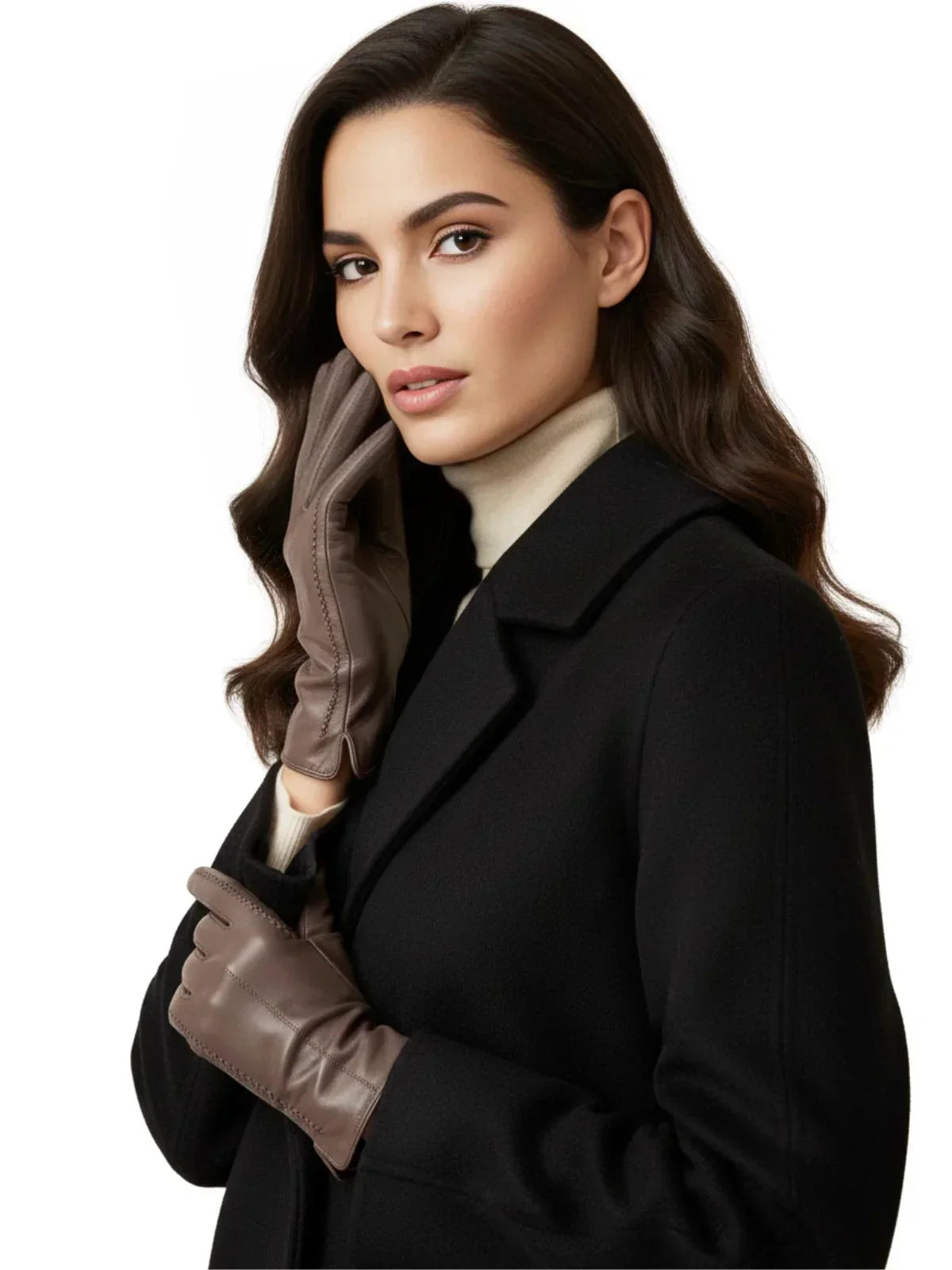 Women's Sheepskin Gloves Touch Screen Driving Gloves For Women Leather Gloves High Quality