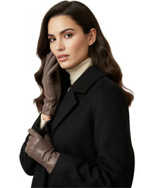 Thumbnail for Women's Sheepskin Gloves Touch Screen Driving Gloves For Women Leather Gloves High Quality