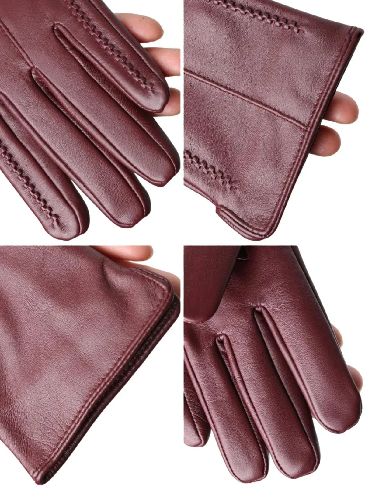 Women's Sheepskin Gloves Touch Screen Driving Gloves For Women Leather Gloves High Quality