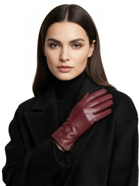 Thumbnail for Women's Sheepskin Gloves Touch Screen Driving Gloves For Women Leather Gloves High Quality