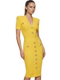 Thumbnail for Women's Short-Sleeve Midi Dress