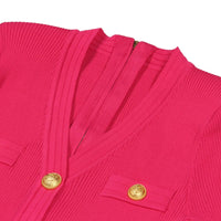 Thumbnail for Women's Short-Sleeve Midi Dress, Drestiny, Dresses, Midi Dresses, Short Sleeves, S, M, L, XL, United States, USA, Canada, Australia, New Zealand, United Kingdom, UK, short sleeve midi dress, pink short sleeve midi dress, casual short sleeve midi dress, summer short sleeve midi dress, Deep Pink, Claret Black, Blue, Khaki, Pink, Red, White, Yellow, Avocado Green, Light Yellow, Light Blue, Light Purple, Royal Blue, shopdrestiny.com
