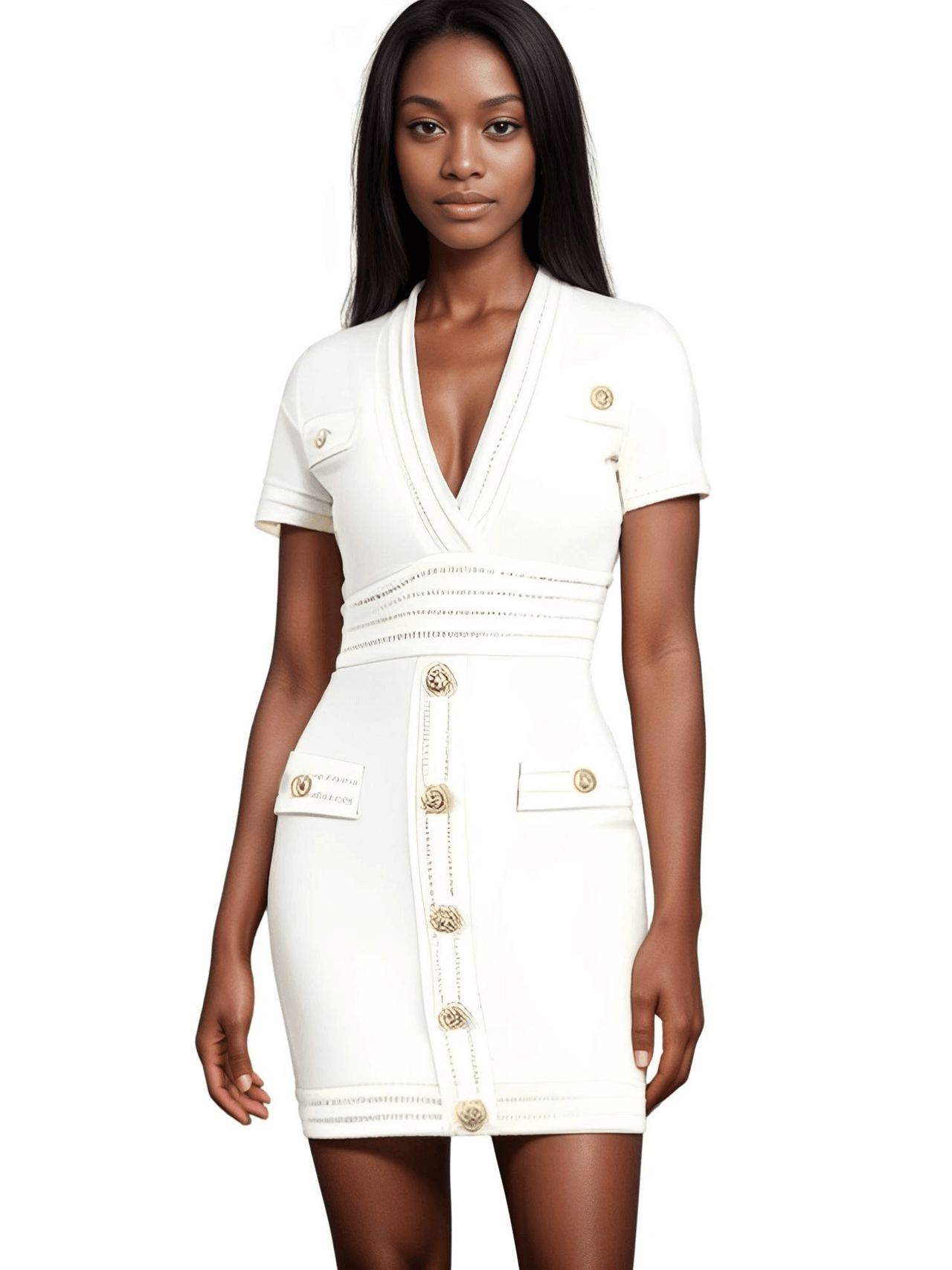 Women's Short-Sleeved V-Neck Mini Dress, Drestiny, Mini Dresses, Short Sleeves, S, M, L, XL, United States, USA, Canada, Australia, New Zealand, United Kingdom, UK, Teal, Dark Olive Green, Black, Deep Pink, White, Orange, Red, Purple, Yellow, Khaki, v-neck mini dress, V-neck mini dress white, shopdrestiny.com