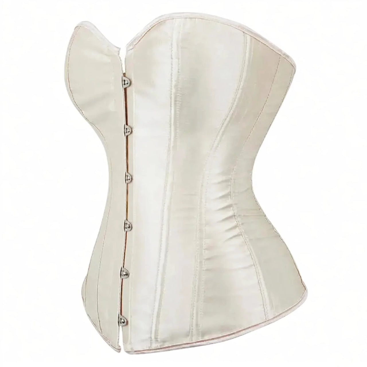 Women's Satin Corset Top Plus Size Bustiers Over Bust Sexy Vintage Style Bridal Corset Women
