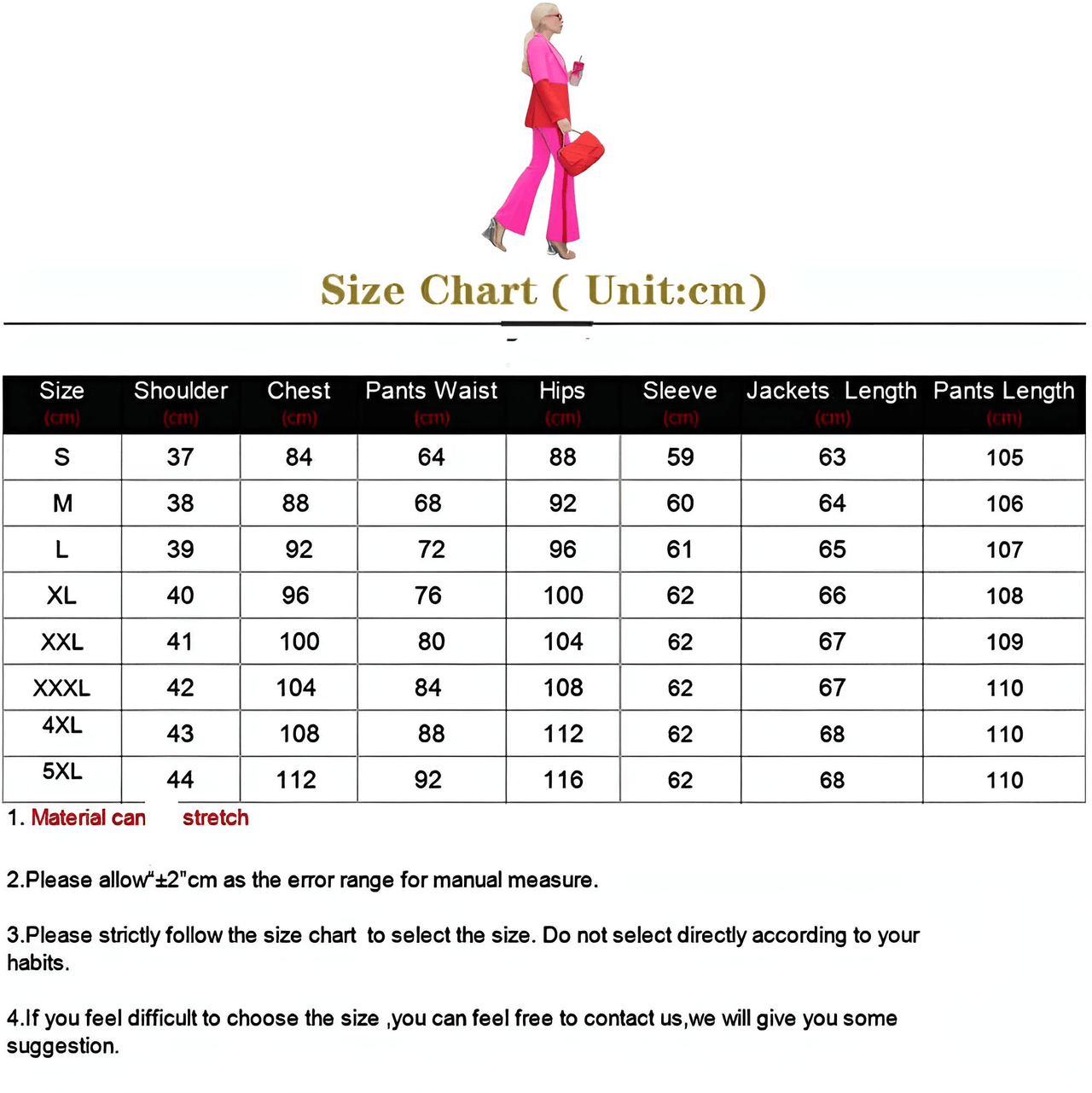 Women's Single Button Color Block Blazer Flare Pants Suit -, Outfit Sets , Drestiny , 4XL, 5XL, Australia, Canada, L, M, New Zealand, Pant Sets, Pant Suits, S, Suits, United Kingdom, United States, XL, XXL, XXXL , Drestiny , www.shopdrestiny.com