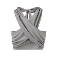 Thumbnail for Khaki Suits Women Sleeveless Halter Sexy Crop Tops Women's Streetwear Fashion Set High Waist Wide Leg Pants + Halter Top, Drestiny, Sets, Pant Sets, Casual Pants, Casual Shirts, Sleeveless, Crop Tops, XS, S, M, L, White, Grey, Orange, Khaki, United States, Canada, Australia, New Zealand, United Kingdom, women's streetwear sets, ladies streetwear outfits, street style sets for women, trendy streetwear women, matching streetwear sets women, co-ord streetwear women, urban fashion sets female, shopdrestiny.com