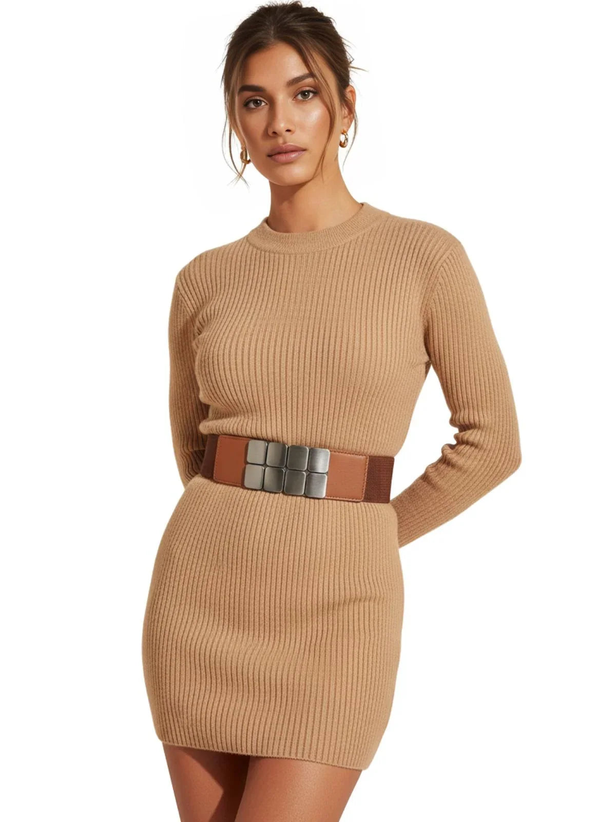 Women's Stretchy Wide Waist Belts for Dresses