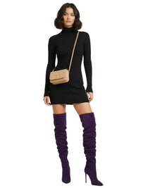 Thumbnail for Women's Suede Stiletto Boots Over The Knee Pointed Toe Sexy High Heels Long Boots Solid Color Women's Winter Designer Shoes