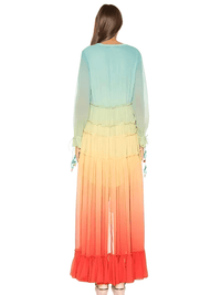 Thumbnail for Women's Summer Bohemian Dress Gradient Elegant Maxi Dress Patchwork Rainbow Color Party Dress Ruffles, Drestiny, Dresses, Long Sleeves, Maxi Dresses, Ankle Length Dresses, Rainbow, S, M, L, United States, USA, Canada, Australia, New Zealand, United Kingdom, UK, bohemian summer dress, women's boho dress, casual summer dress, beach dress, boho summer dress, summer maxi dress, beach dress women, womens bohemian dress, shopdrestiny.com