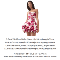 Thumbnail for Women's Summer Strapless Mini Dress Bandeau High Waist Patchwork Folds Slimming Dresses Female, Drestiny, Mini Dresses, Strapless, Sleeveless, Off Shoulder, S, M, L, XL, 4, 6, 8, 10, 12, Blue Print, Deep Pink Print, Pink, White, Blue, United States, Australia, New Zealand, Canada, strapless mini dress, blue strapless mini dress, bodycon strapless mini dress, summer mini dresss, bandeau mini dress, going out strapless mini dress, shopdrestiny.com
