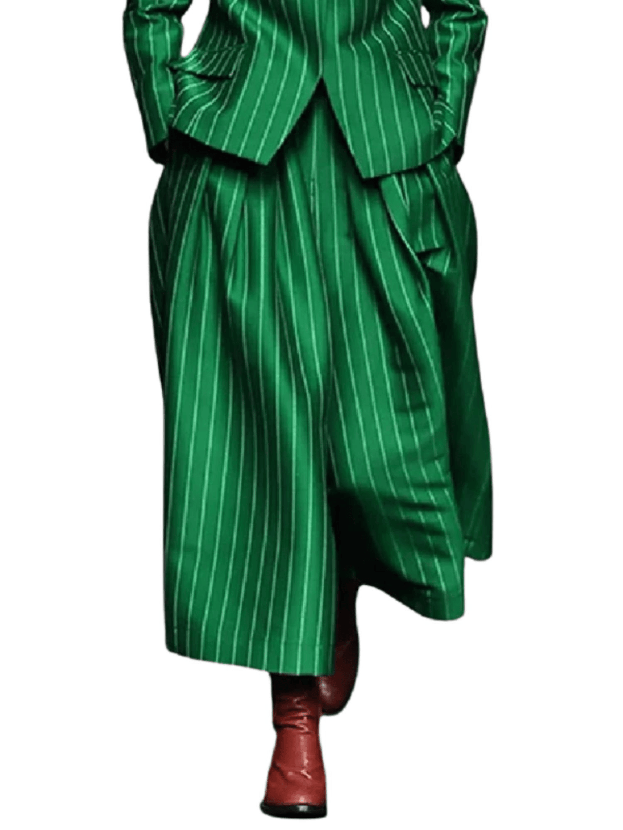 Women's Trendy Pant Sets Autumn British Style Striped Loose Wide Leg Women's England Capris Urban Women's Blazer Set, Drestiny, Sets, Pant Sets, Pant Suits, Dress Pants, Jackets, Blazers, Wine Red, Green, S, M, L, XL, XXL, 4, 6, 8, 10, 12, 14, United States, Canada, Australia, New Zealand, United Kingdom, shopdrestiny.com