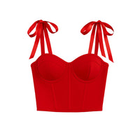Thumbnail for Women's Trendy Lace-Up Crop Top
