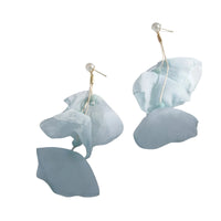 Thumbnail for Boho-Chic Tulle Cloth Women's Flower Earrings - 