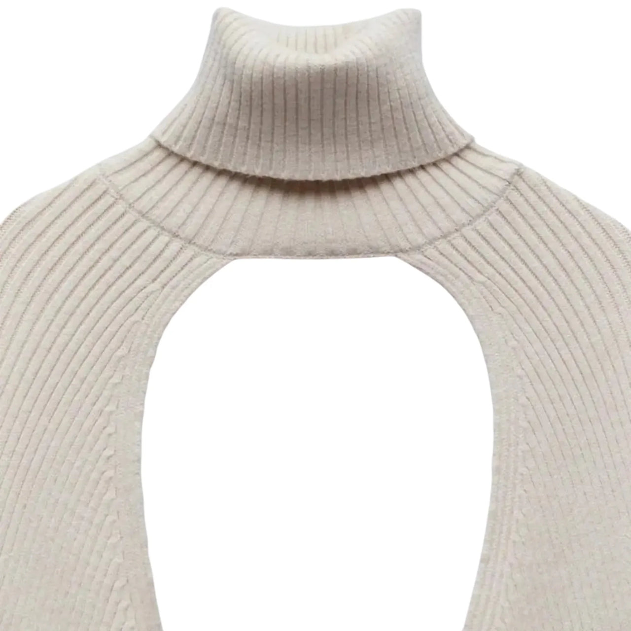 Women's Turtleneck Bolero Sweater Long Lantern Sleeve Pullover Top