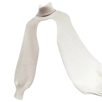 Thumbnail for Women's Turtleneck Bolero Sweater Long Lantern Sleeve Pullover Top