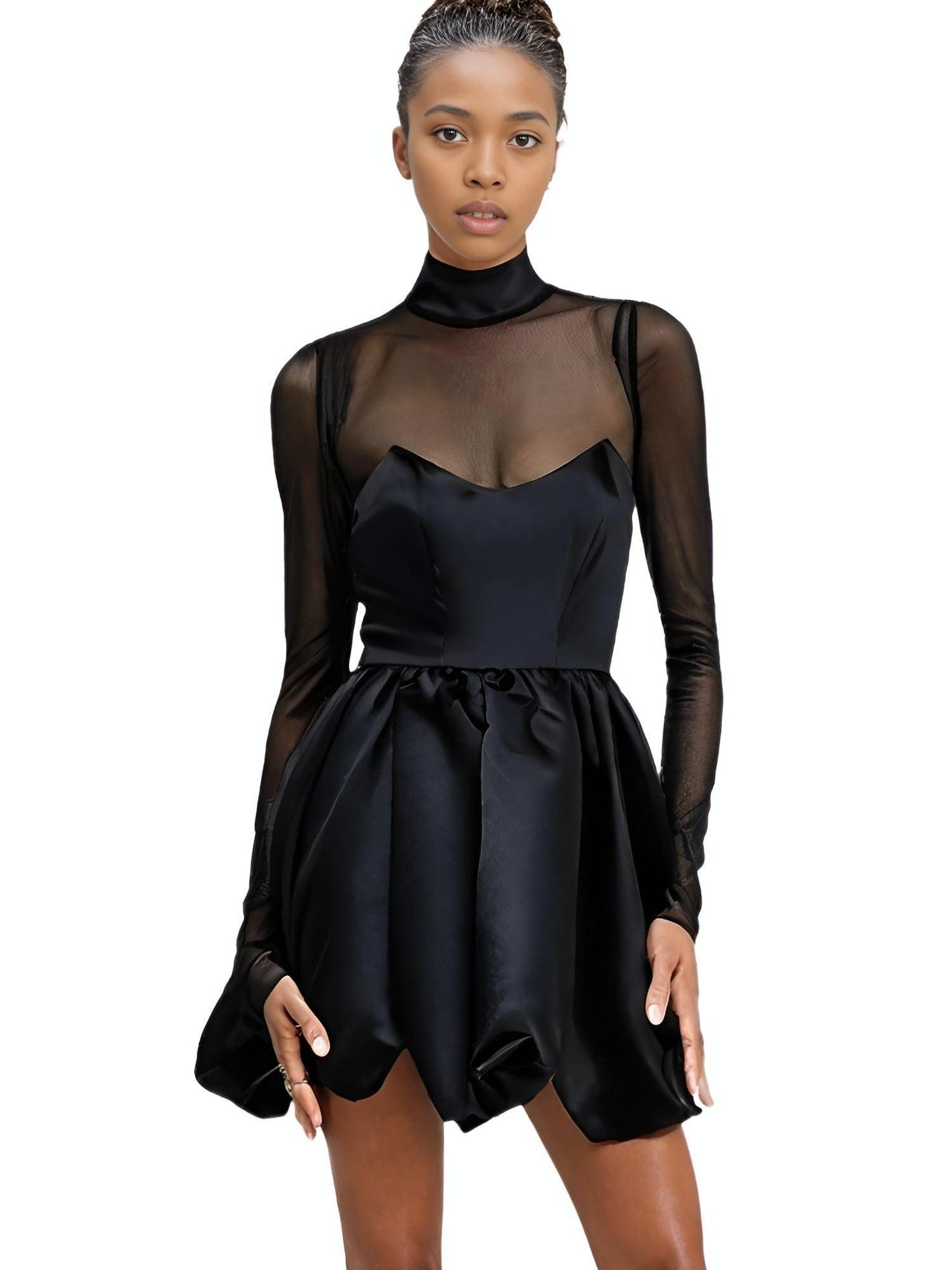 Women's Turtleneck Sheer Long Sleeve Sexy Mini Dress Black See Through High Waist A-line Club Party Dress Elegant, Mini Dresses, Drestiny, Dresses, Black Dresses, Black Mini Dresses, Long Sleeves, Turtlenecks, Mesh Dress, Short Dresses, S, M, L, United States, Canada, Australia, New Zealand, United Kingdom, Black, Shopdrestiny.com