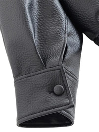 Thumbnail for Women's Vegan Leather Bomber Jacket Pebble Faux Leather Jacket Motorcycle Style Trending Fashion