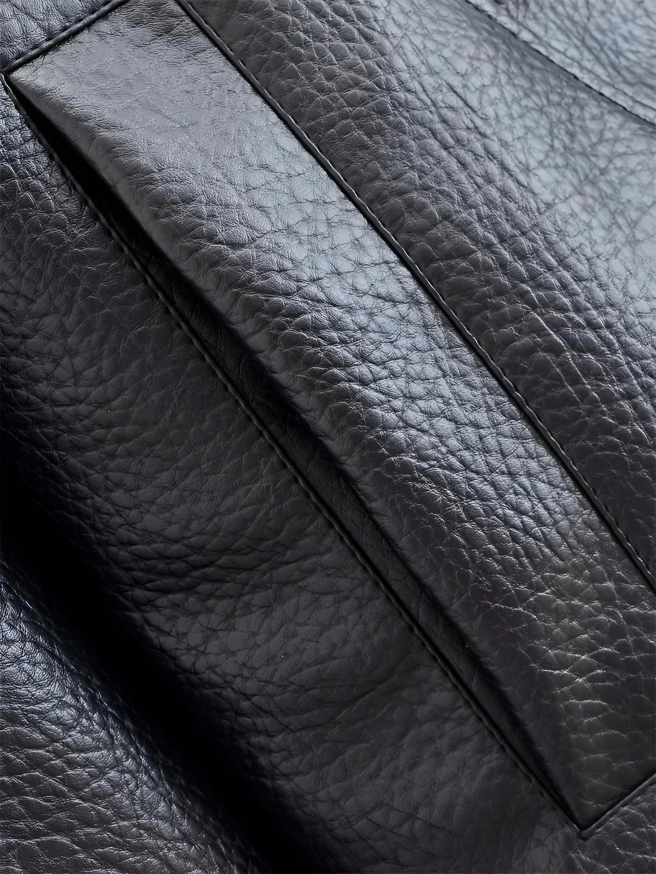 Women's Vegan Leather Bomber Jacket Pebble Faux Leather Jacket Motorcycle Style Trending Fashion