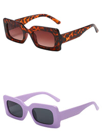 Thumbnail for Women's Vintage Rectangle Frame Sunglasses Ladies Eyewear UV400, Drestiny, Sunglasses, United States, USA, Canada, Australia, New Zealand, United Kingdom, Gender_Women, UK, Leopard Gradient Tea, Matte Purple Grey, Pink Grey, Green Blue, Black Grey, Jelly Green Tea, Tea Gradient Tea, Purple Gradient Tea, Blue Blue, Colorful, Pink Gradient Pink, Purple Double Purple, Jelly Blue,  Women's vintage rectangle sunglasses, Retro rectangle sunglasses women, Small rectangle sunglasses women vintage, shopdrestiny.com