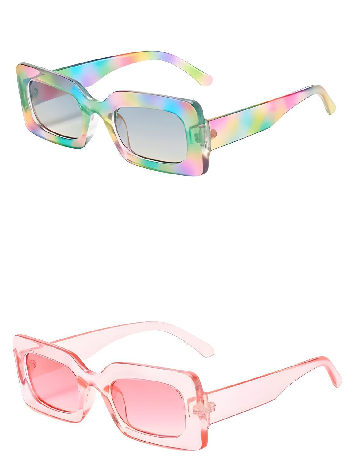 Women's Vintage Rectangle Frame Sunglasses Ladies Eyewear UV400, Drestiny, Sunglasses, United States, USA, Canada, Australia, New Zealand, United Kingdom, Gender_Women, UK, Leopard Gradient Tea, Matte Purple Grey, Pink Grey, Green Blue, Black Grey, Jelly Green Tea, Tea Gradient Tea, Purple Gradient Tea, Blue Blue, Colorful, Pink Gradient Pink, Purple Double Purple, Jelly Blue,  Women's vintage rectangle sunglasses, Retro rectangle sunglasses women, Small rectangle sunglasses women vintage, shopdrestiny.com