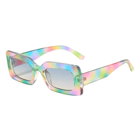 Thumbnail for Women's Vintage Rectangle Frame Sunglasses Ladies Eyewear UV400, Drestiny, Sunglasses, United States, USA, Canada, Australia, New Zealand, United Kingdom, Gender_Women, UK, Leopard Gradient Tea, Matte Purple Grey, Pink Grey, Green Blue, Black Grey, Jelly Green Tea, Tea Gradient Tea, Purple Gradient Tea, Blue Blue, Colorful, Pink Gradient Pink, Purple Double Purple, Jelly Blue,  Women's vintage rectangle sunglasses, Retro rectangle sunglasses women, Small rectangle sunglasses women vintage, shopdrestiny.com