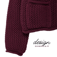 Thumbnail for Women's Vintage Sweater With Pockets Single Breasted Knitted Sweater Chic Lady -, Sweaters , Drestiny , 10, 4, 6, 8, Australia, Black, Brown, Cardigans, FR, Gold, L, Long Sleeves, M, Purple, S, Sweaters, United Kingdom, United States, Wine Red , Drestiny , www.shopdrestiny.com