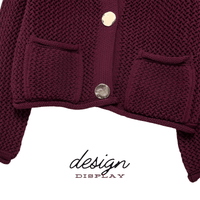 Thumbnail for Women's Vintage Sweater With Pockets Single Breasted Knitted Sweater Chic Lady -, Sweaters , Drestiny , 10, 4, 6, 8, Australia, Black, Brown, Cardigans, FR, Gold, L, Long Sleeves, M, Purple, S, Sweaters, United Kingdom, United States, Wine Red , Drestiny , www.shopdrestiny.com