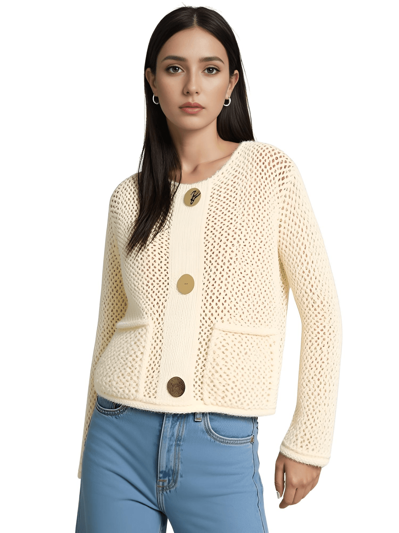 Women's Vintage Sweater With Pockets Single Breasted Knitted Sweater Chic Lady -, Sweaters , Drestiny , 10, 4, 6, 8, Australia, Black, Brown, Cardigans, FR, Gold, L, Long Sleeves, M, Purple, S, Sweaters, United Kingdom, 
red, grey, green, beige, United States, Wine Red , Drestiny , www.shopdrestiny.com