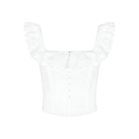 Thumbnail for Women's Lace-Up Corset Top Sexy Summer Crop Top Women's Lace Tank Top, Drestiny, Corsets, Crop Tops, Tank Tops, Casual Shirts, Sleeveless, XS, S, M, L, White, Sky Blue, United States, USA, Canada, Australia, New Zealand, lace up corset top, sexy crop top, lace tank top women's, summer going out tops,  bodice top, shopdrestiny.com