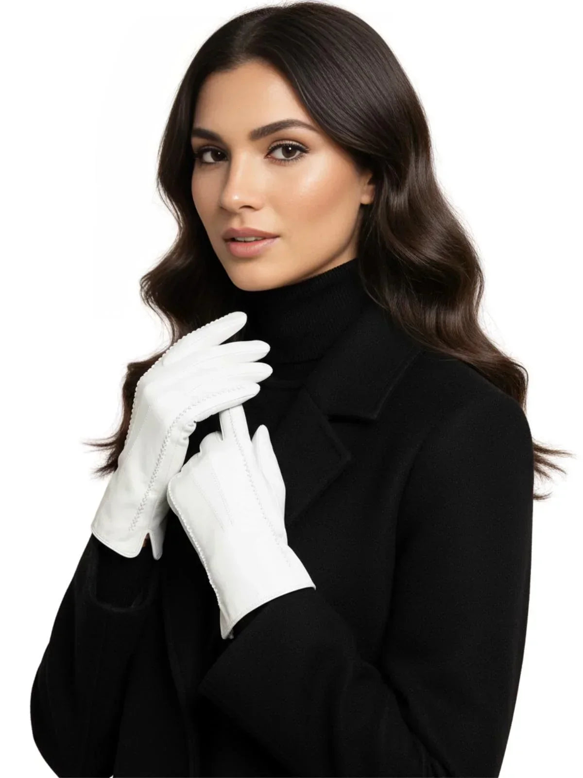 Women's Sheepskin Gloves Touch Screen Driving Gloves For Women Leather Gloves High Quality