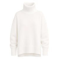 Thumbnail for White turtleneck sweater on a white background