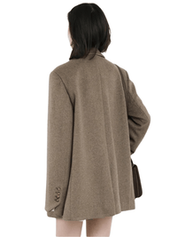 Thumbnail for Women's Wool Blend Coat Mid-Long Woolen Jacket Thick Warm Women's Overcoat Office Lady -, Coats , Drestiny , Black, Brown, Coats, Jackets, L, M, S, United Kingdom, United States, XL, XXL , Drestiny , www.shopdrestiny.com