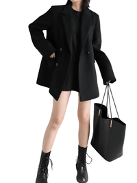 Thumbnail for Women's Wool Blend Coat Mid-Long Woolen Jacket Thick Warm Women's Overcoat Office Lady -, Coats , Drestiny , Black, Brown, Coats, Jackets, L, M, S, United Kingdom, United States, XL, XXL , Drestiny , www.shopdrestiny.com