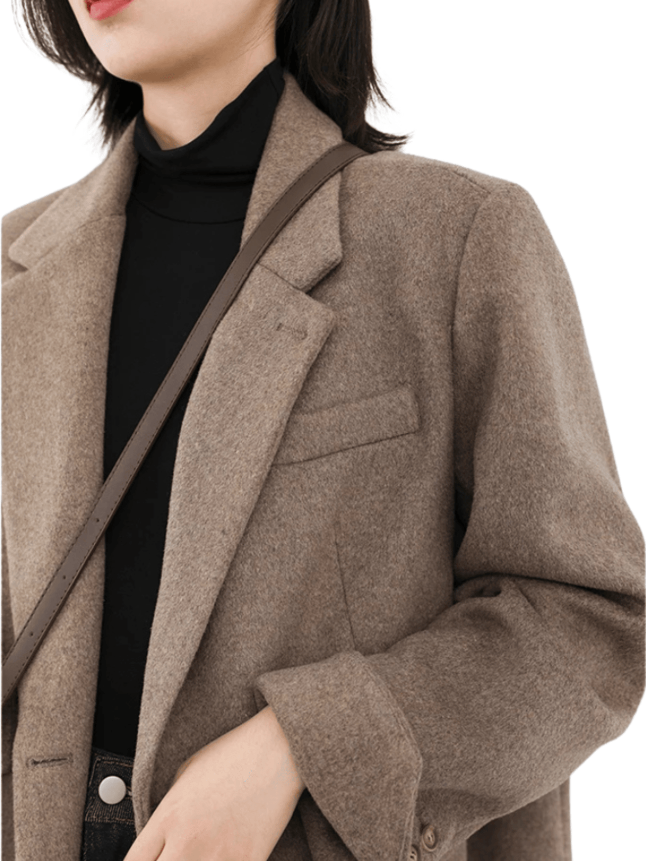 Women's Wool Blend Coat Mid-Long Woolen Jacket Thick Warm Women's Overcoat Office Lady -, Coats , Drestiny , Black, Brown, Coats, Jackets, L, M, S, United Kingdom, United States, XL, XXL , Drestiny , www.shopdrestiny.com