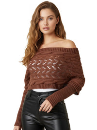 Thumbnail for Women's Wrap Scarf Sweater Long-Sleeved Autumn Winter Shawl Wrap Solid Color Knitted Wrap Scarf