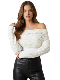 Thumbnail for Women's Wrap Scarf Sweater Long-Sleeved Autumn Winter Shawl Wrap Solid Color Knitted Wrap Scarf