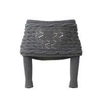 Thumbnail for Grey knitted sweater with a unique pattern on a white background