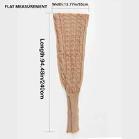 Thumbnail for Women's Wrap Scarf Sweater Long-Sleeved Autumn Winter Shawl Wrap Solid Color Knitted Wrap Scarf, Scarves, Wraps, Sweaters, Long Sleeves, United States, Gender_Women, USA, Canada, Australia, New Zealand, United Kingdom, UK, One Size, Navy Blue, Light Grey, Black, Black, Brown, Violet Red, Red, Dark Grey, Khaki, Dark Olive Green, White, Draped Knit Top, shopdrestiny.com