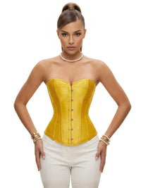 Thumbnail for Women's Satin Corset Top Plus Size Bustiers Over Bust Sexy Vintage Style Bridal Corset Women