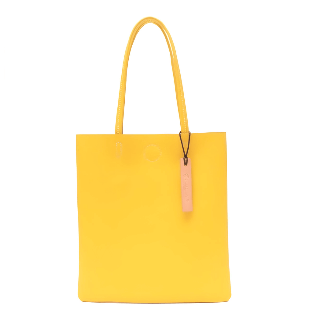 Yellow Real Leather Large Shoulder Bags For Women