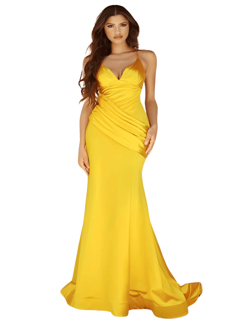 Discover the elegance of the yellow Satin Backless Maxi Dress at Drestiny. With free shipping and tax covered by us, it's the perfect time to indulge in this glamorous piece. As seen on FOX/NBC/CBS, you can save up to 50% off. Shop now!