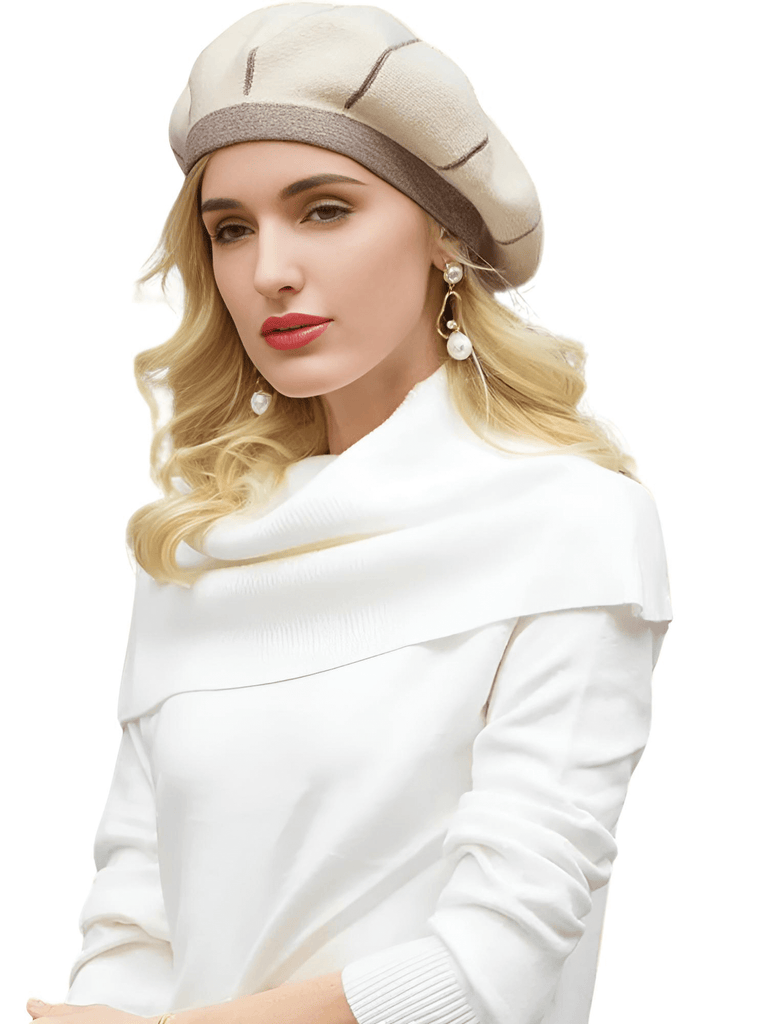 Winter White Vintage French Artist Berets For Women - Now in 3 Colors!