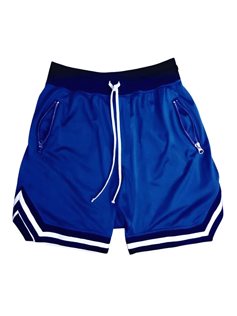 Men's Casual Blue Shorts - Hip Hop Streetwear Style!