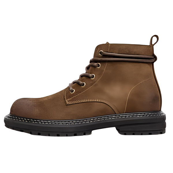 Stylish men's brown high top leather boots on sale now at Drestiny! Enjoy free shipping and let us cover the tax. Save up to 50% off!