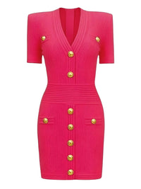 Thumbnail for Women's Short-Sleeve Midi Dress